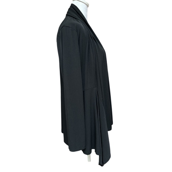 Clara Sun Woo Draped Tunic Cardigan Lightweight Neutral Travel Layering - Picture 5 of 8